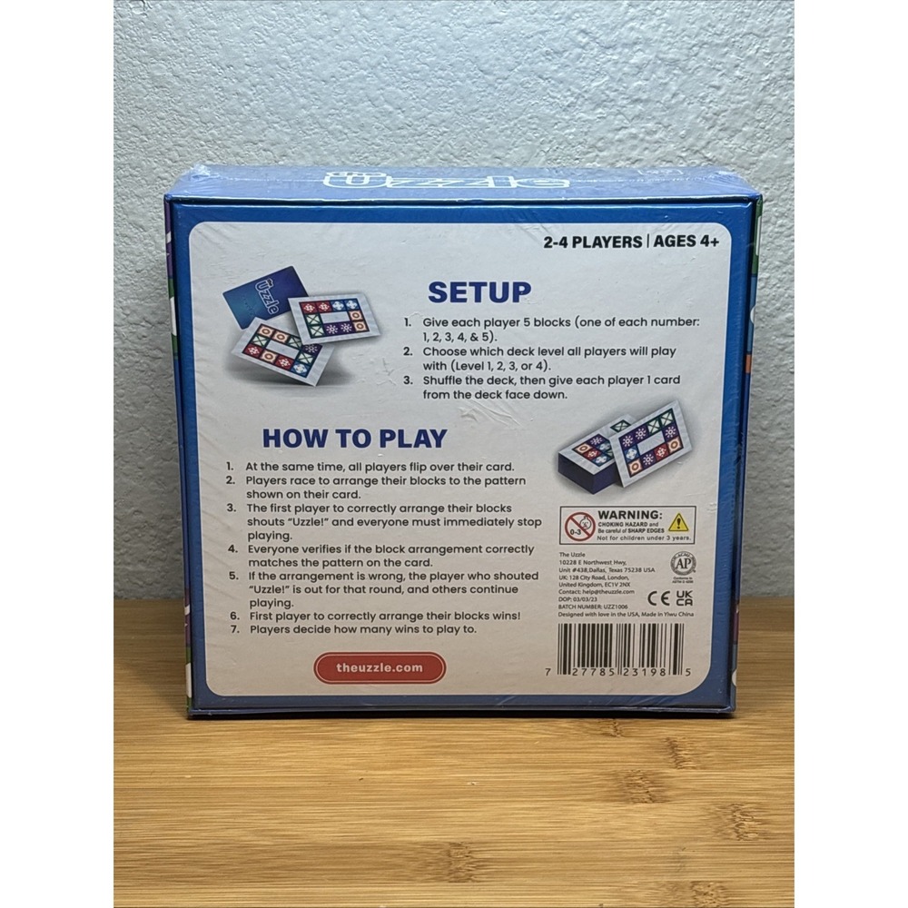 The Uzzle 3.0 Board Game, Family Board Games for Children & Adults (New Sealed ) - Picture 2 of 3